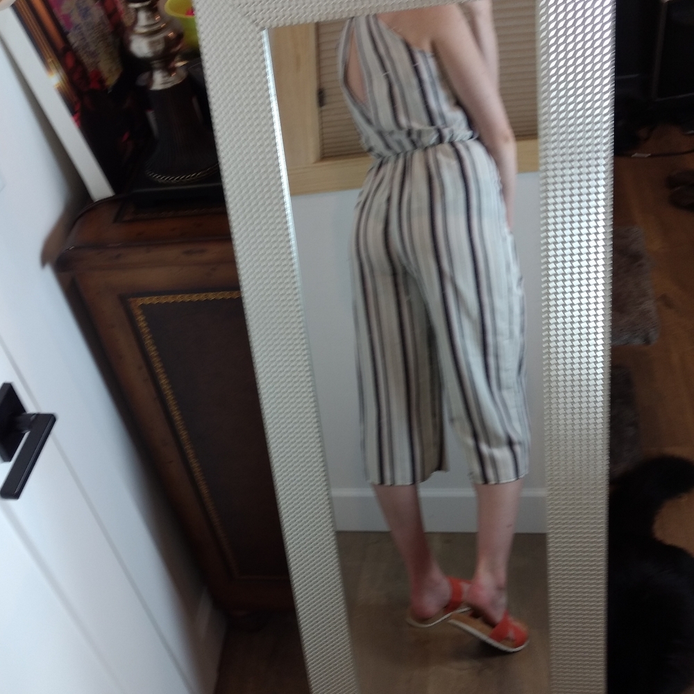 Striped jumpsuit - Picture 2 of 3